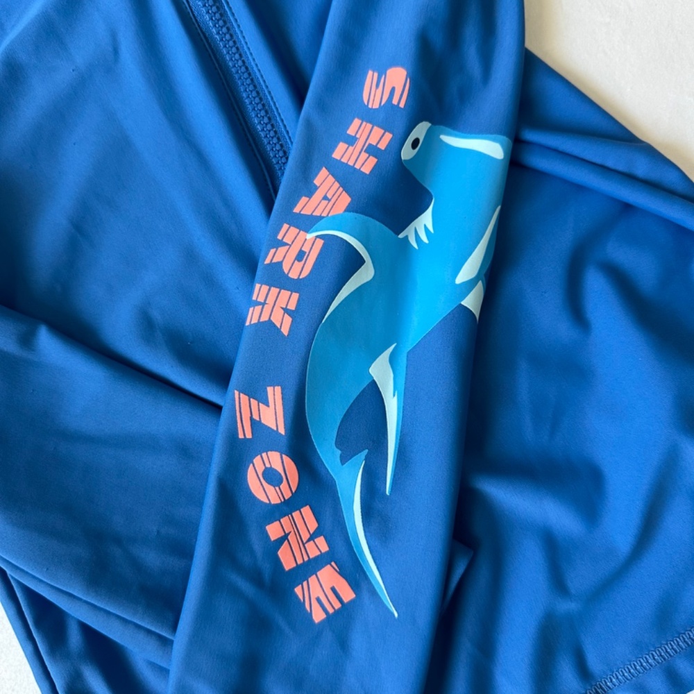 Carter's Long Sleeve Boys Swim Shirt w/ Sharks 4T Rashguard